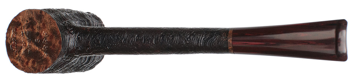 Becker Sandblasted Strawberry Wood Long Shank Poker (Four Clubs)