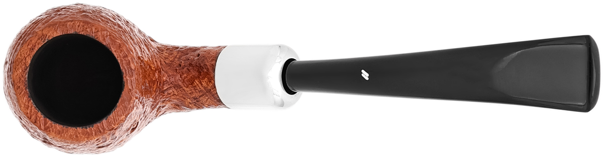 Musico Sandblasted Bent Billiard with Silver (Floodlight Special)