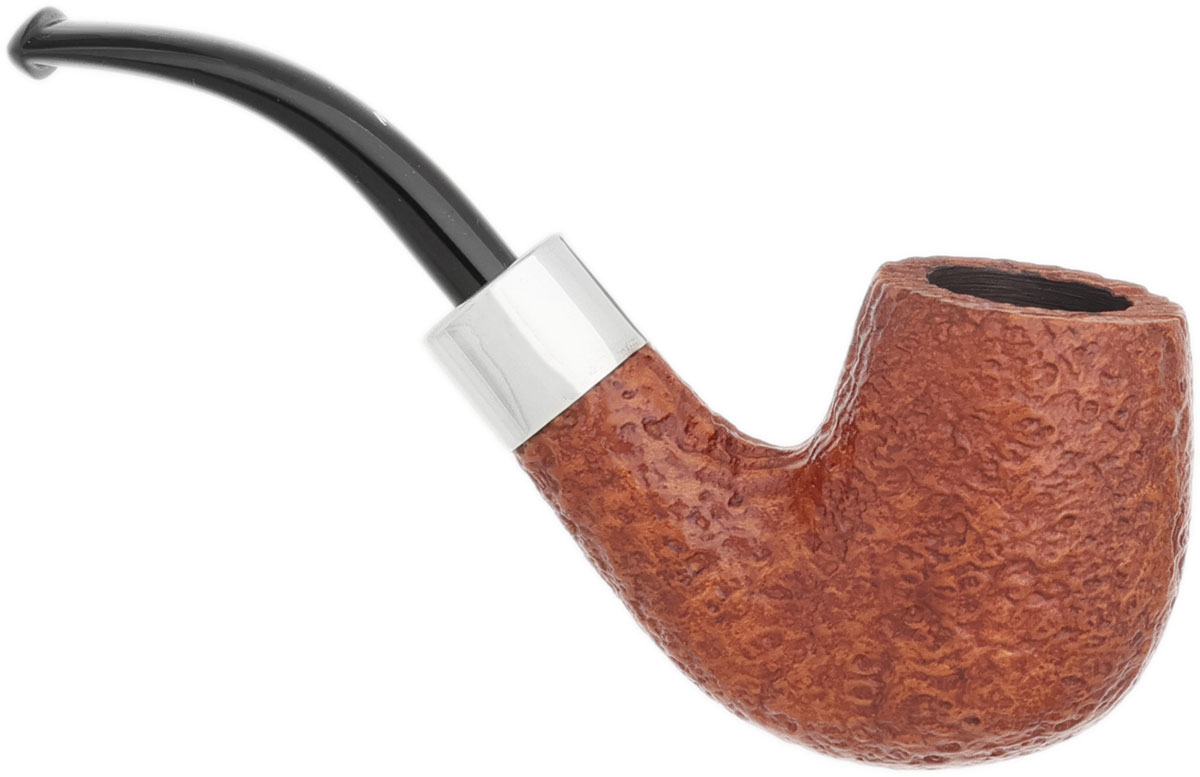 Musico Sandblasted Bent Billiard with Silver (Floodlight Special)