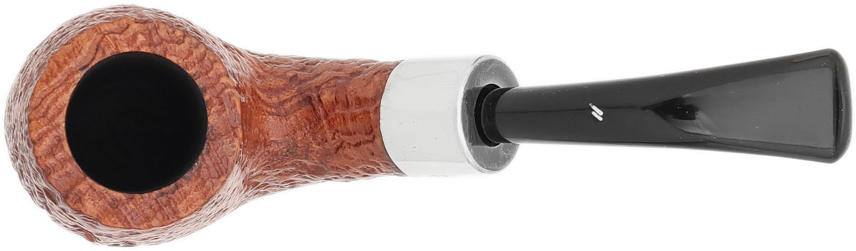 Musico Sandblasted Bent Billiard with Silver (Floodlight Special)