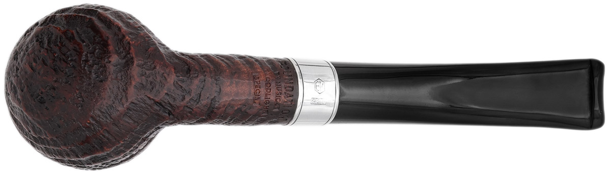 Musico Sandblasted Bent Billiard with Silver (Floodlight Special)