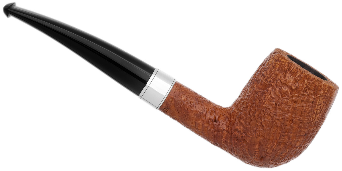 Musico Sandblasted Bent Billiard with Silver (Floodlight Double Special)
