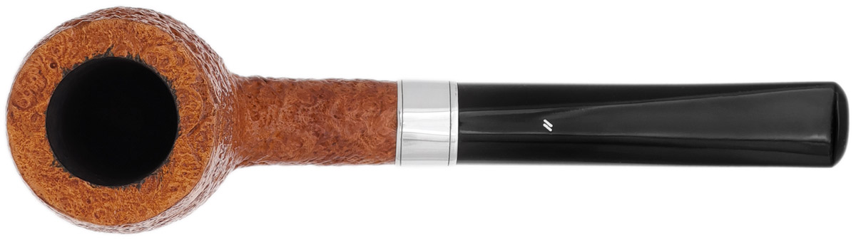 Musico Sandblasted Bent Billiard with Silver (Floodlight Double Special)