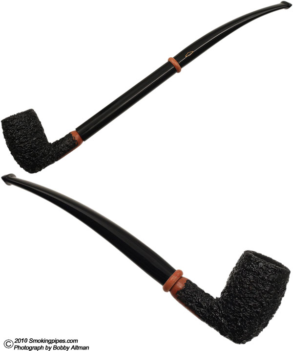 Brebbia Twin Black Bent Billiard Churchwarden