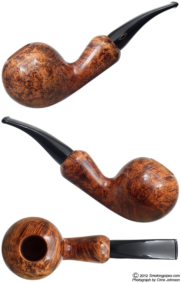 Brebbia Chiocciola "Pura" Noce Bent Ball