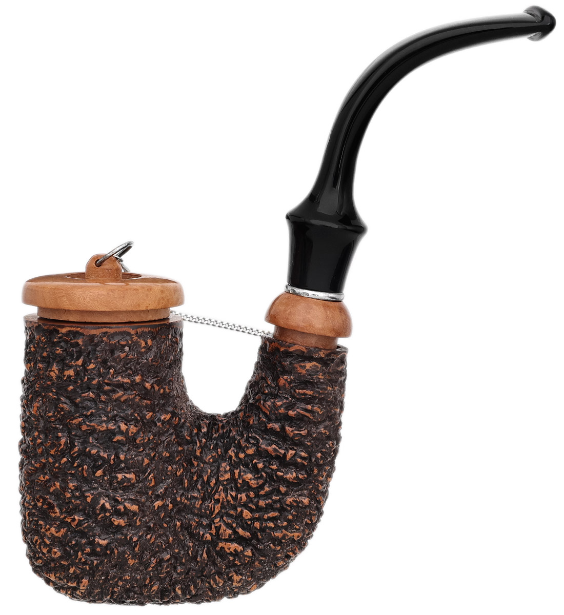 tobacco 3482 Oom Paul Rocciata with Cap (1050) (9mm) Tobacco Pipe
