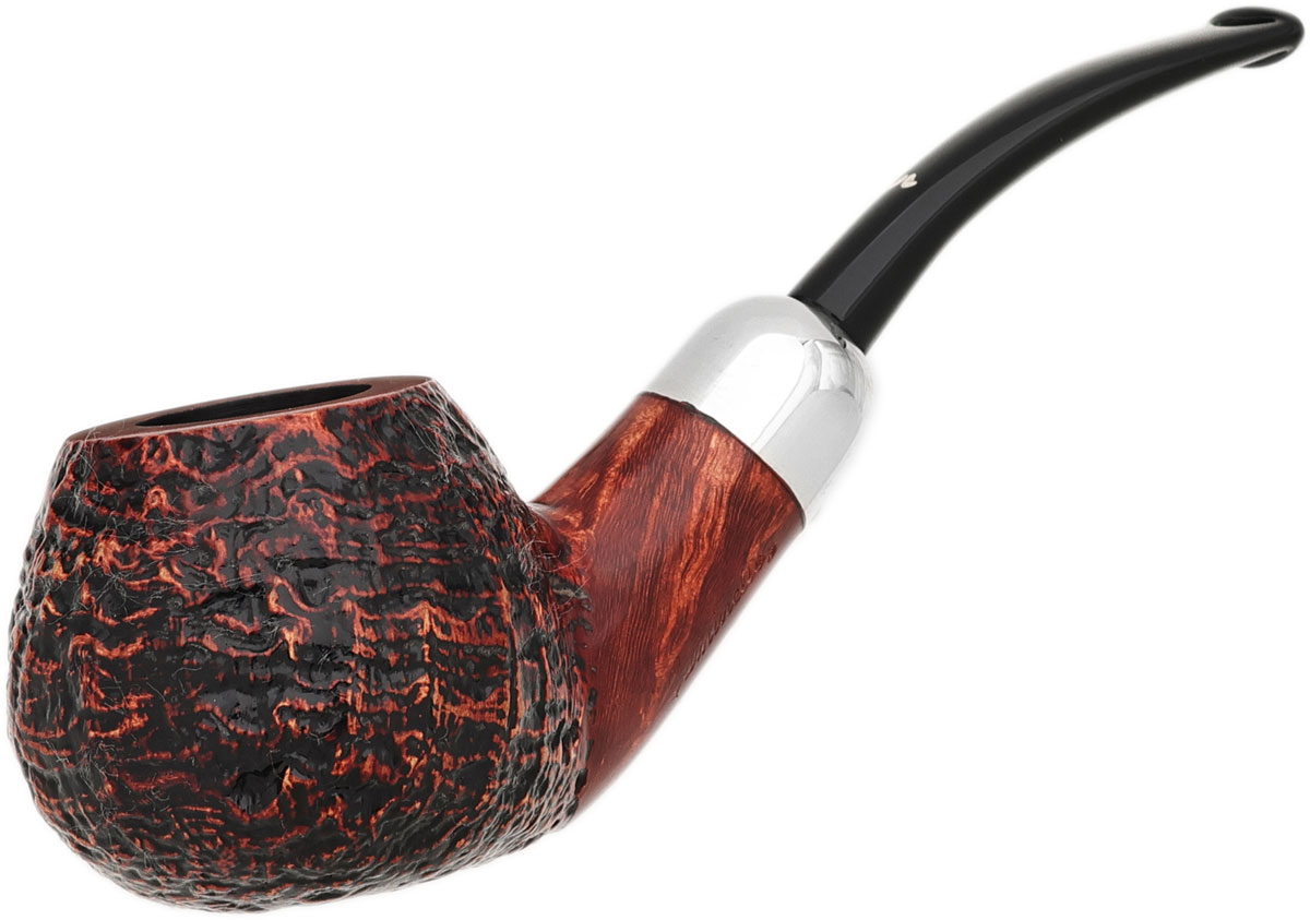 Caminetto Sandblasted Bent Apple with Silver (06) (AT)