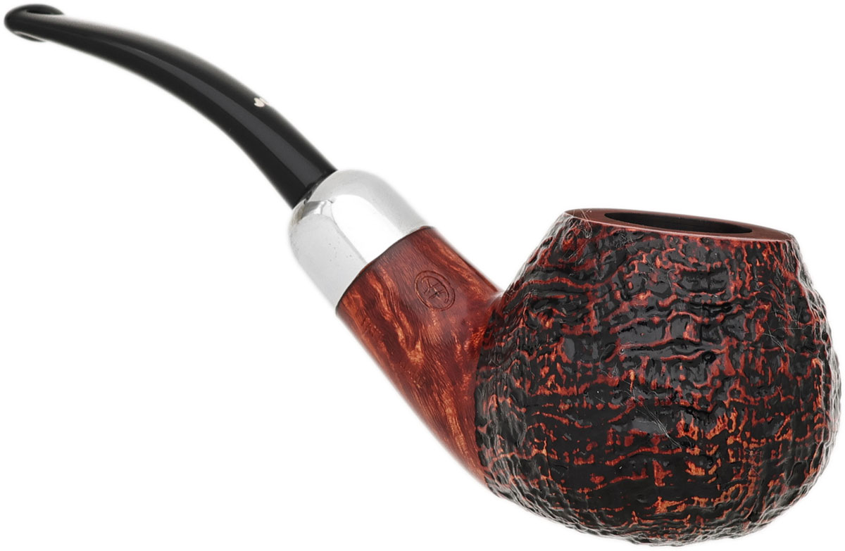Caminetto Sandblasted Bent Apple with Silver (06) (AT)