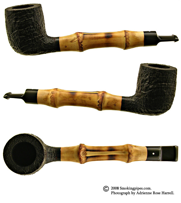 Dunhill: Shell Briar (4103) with Bamboo (2001) Tobacco Pipe