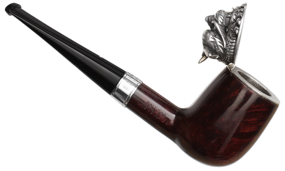 Dunhill Imperial Dragon Bruyere Billiard with Silver (4103) (6/88)