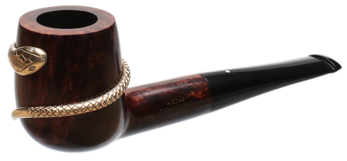 Dunhill Snake Pipe Amber Root with Gold and Diamonds (4103) (2015)