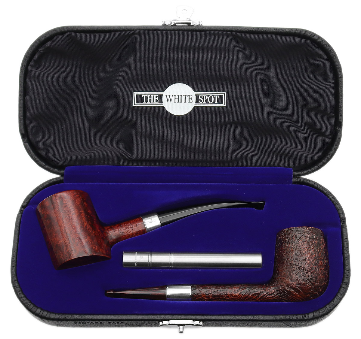 Dunhill Two Pipe Set Cumberland/Amber Root (with Tamper and Ventage Case) (2018)