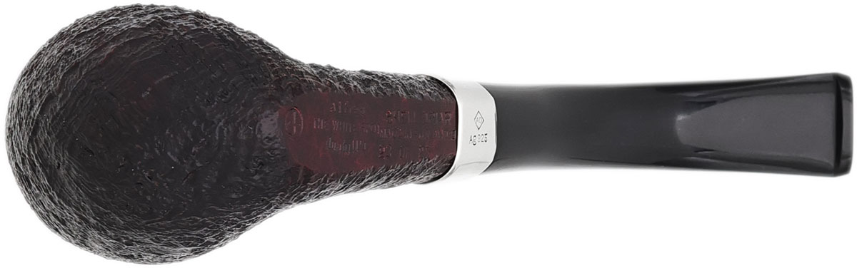 Dunhill Zeppelin Shell Briar Quaint Bent Billiard with Silver (4) (23/25) (2025) (with Case and Tamper)