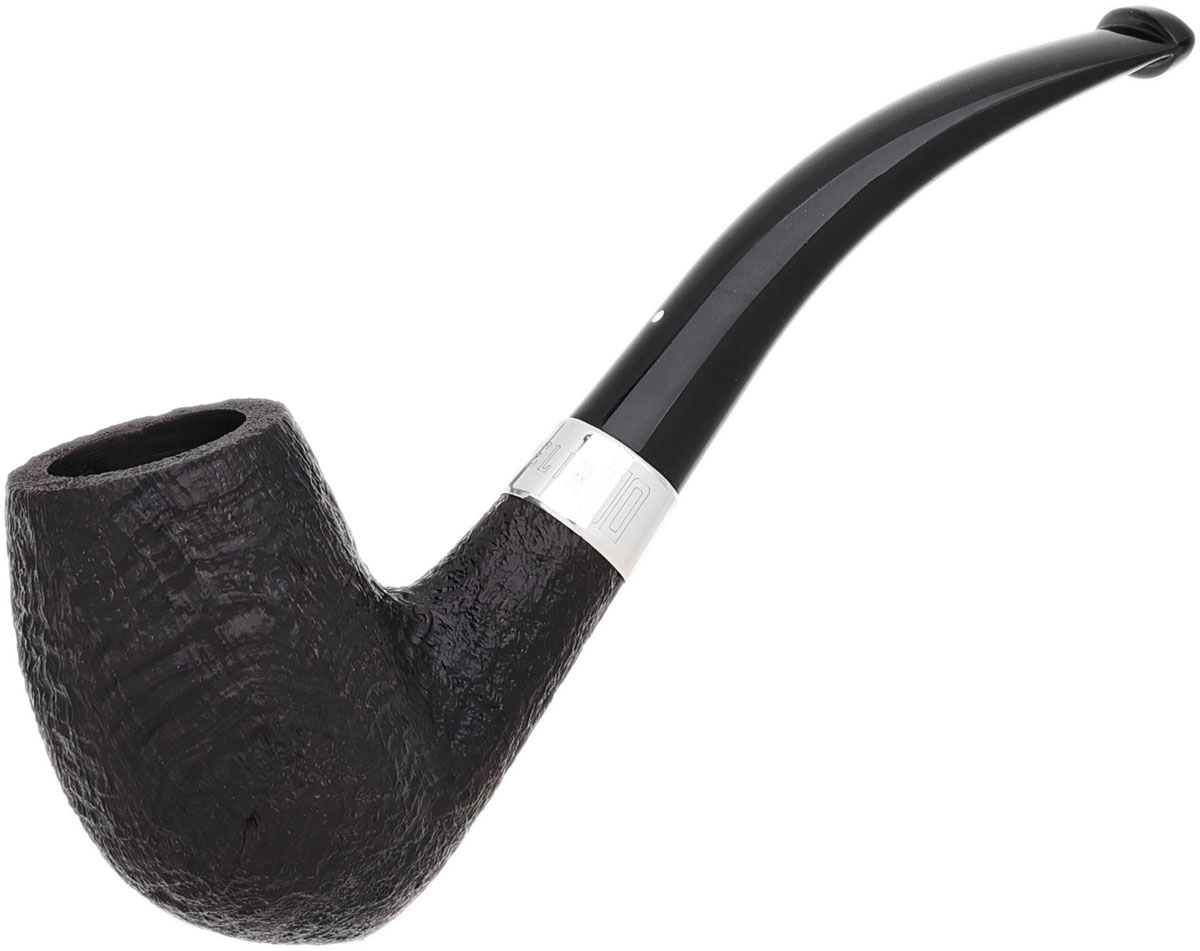 Dunhill Zeppelin Ring Grain Quaint Bent Billiard with Silver (4) (4/11) (2025) (with Case and Tamper)
