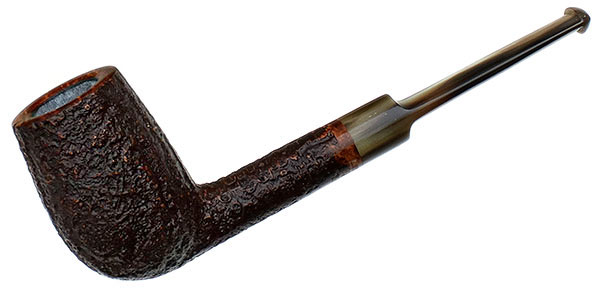 Former Sandblasted Billiard with Horn Stem