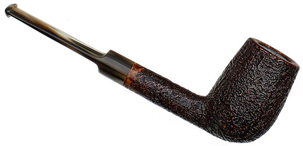 Former Sandblasted Billiard with Horn Stem