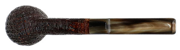 Former Sandblasted Billiard with Horn Stem