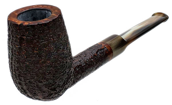 Former Sandblasted Billiard with Horn Stem