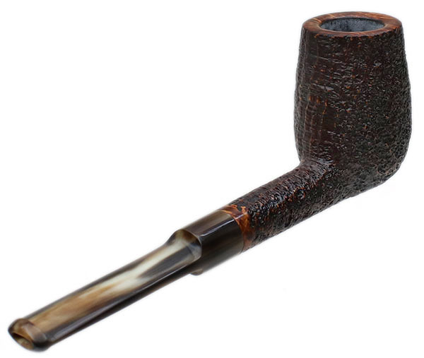 Former Sandblasted Billiard with Horn Stem
