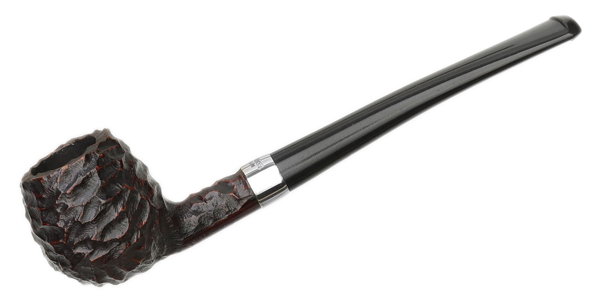 Peterson Junior Rusticated Nickel Mounted Canted Apple Fishtail