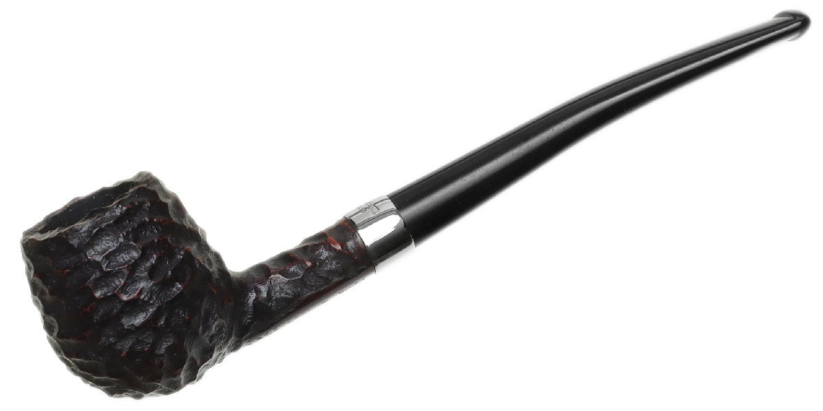 Peterson Junior Rusticated Nickel Mounted Canted Apple Fishtail