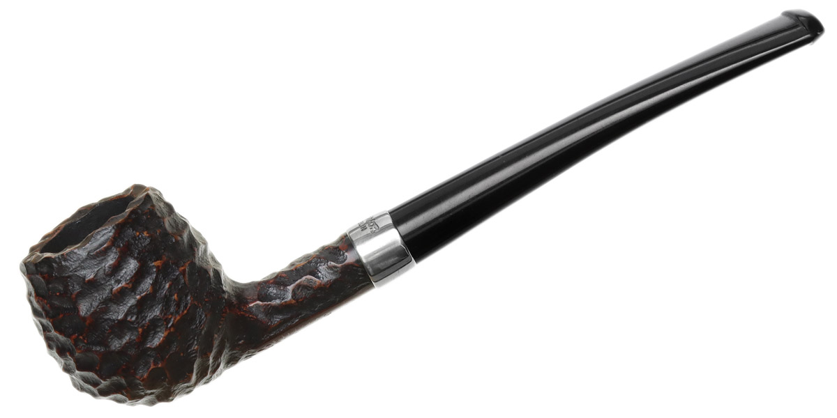 Peterson Junior Rusticated Nickel Mounted Canted Apple Fishtail
