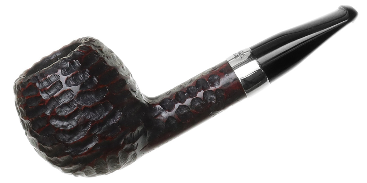 Peterson Junior Rusticated Nickel Mounted Short Apple Fishtail