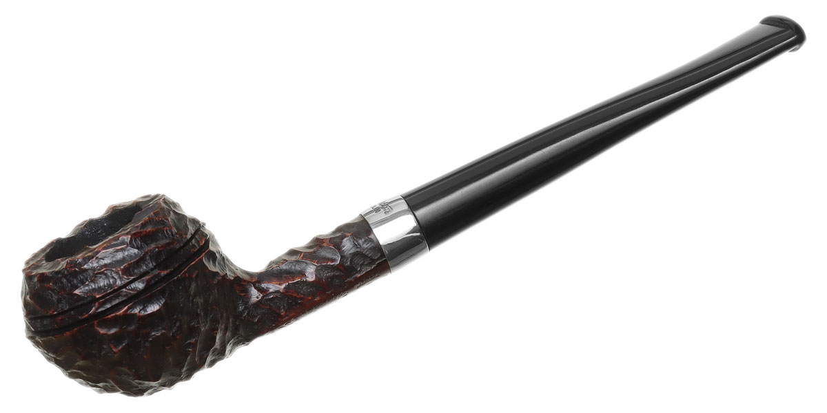 Peterson Junior Rusticated Nickel Mounted Squat Rhodesian Fishtail