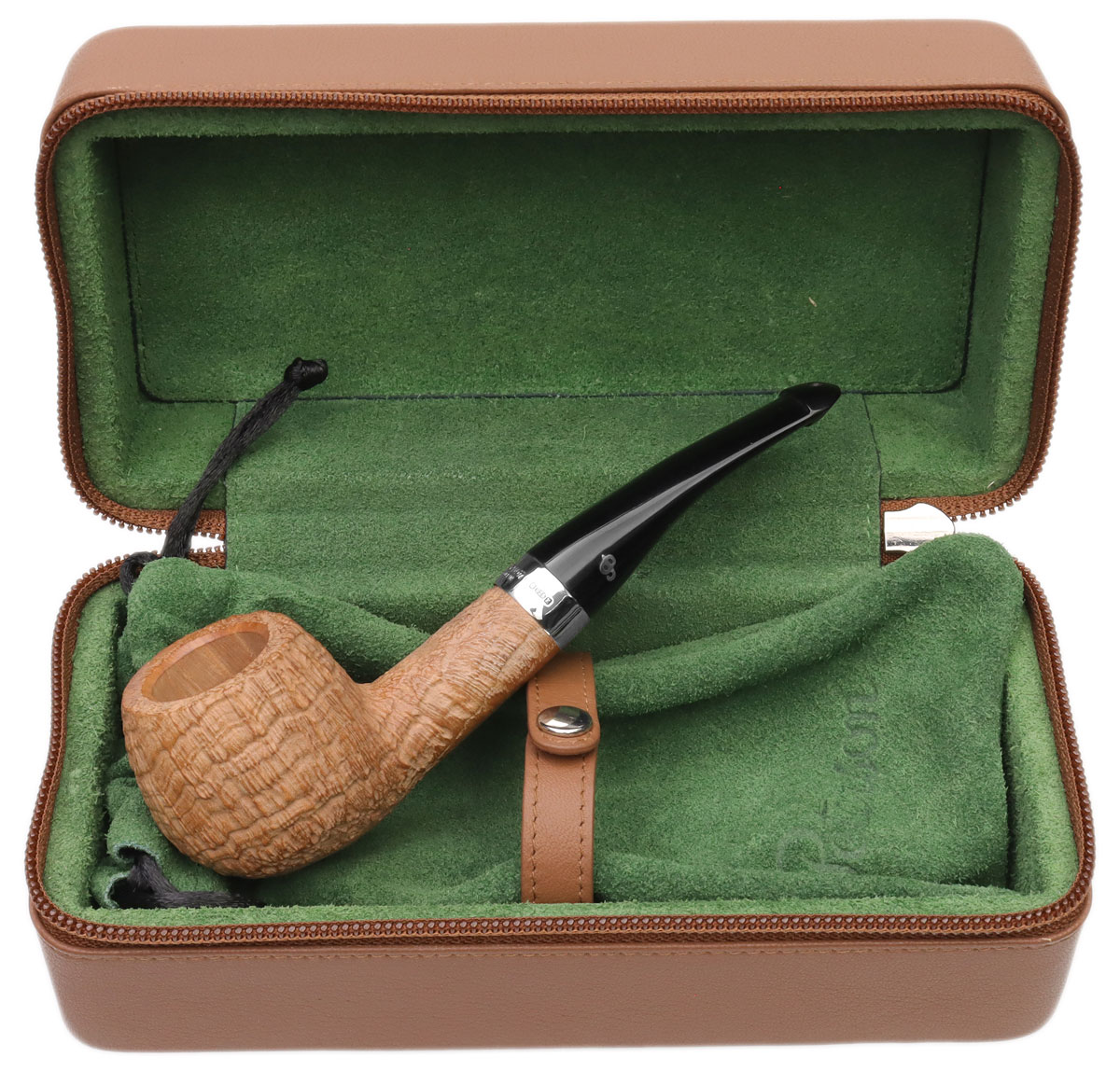 New Pipes » Peterson » Supreme Silver Mounted Sandblasted (408) PLip