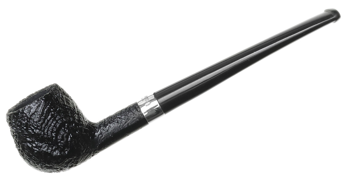 Peterson Junior Sandblasted Silver Mounted Straight Apple Fishtail