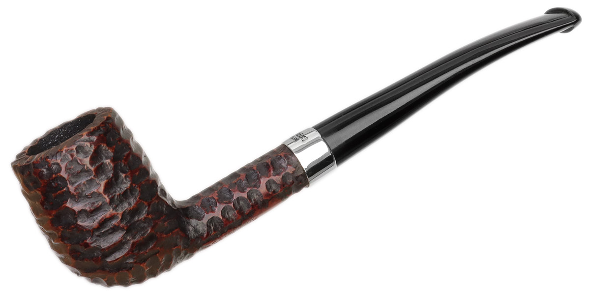 Peterson Junior Rusticated Nickel Mounted Canted Billiard Fishtail