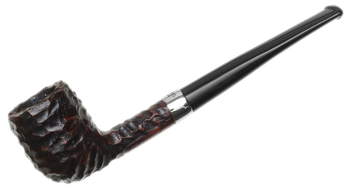 Peterson Junior Rusticated Nickel Mounted Straight Billiard Fishtail