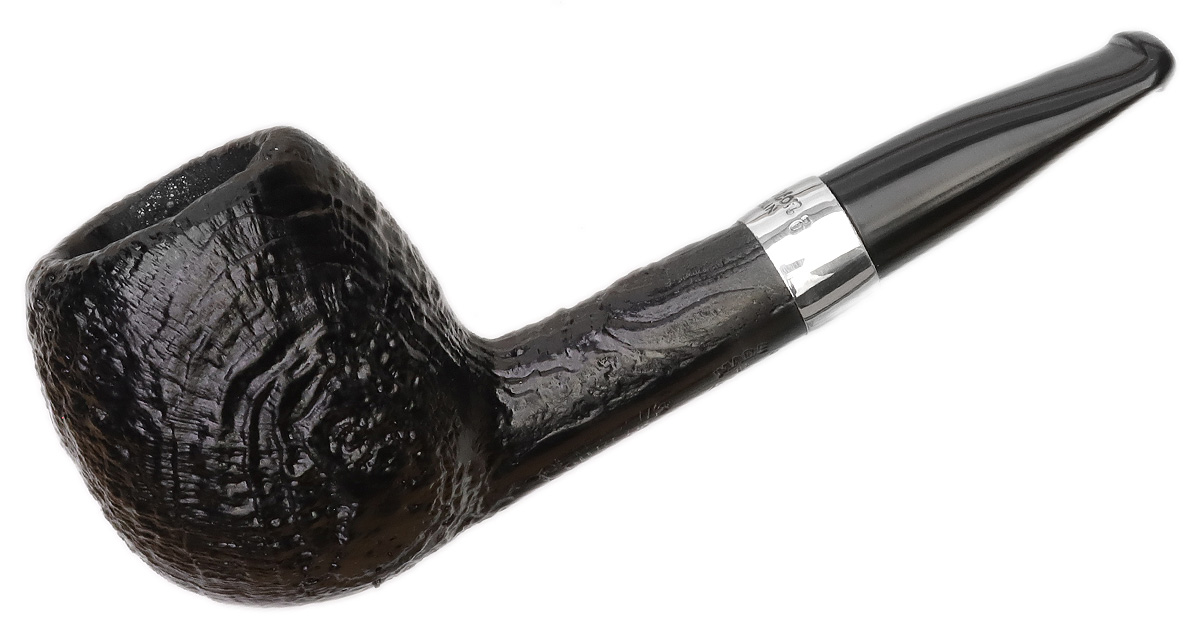 Peterson Junior Sandblasted Silver Mounted Short Apple Fishtail