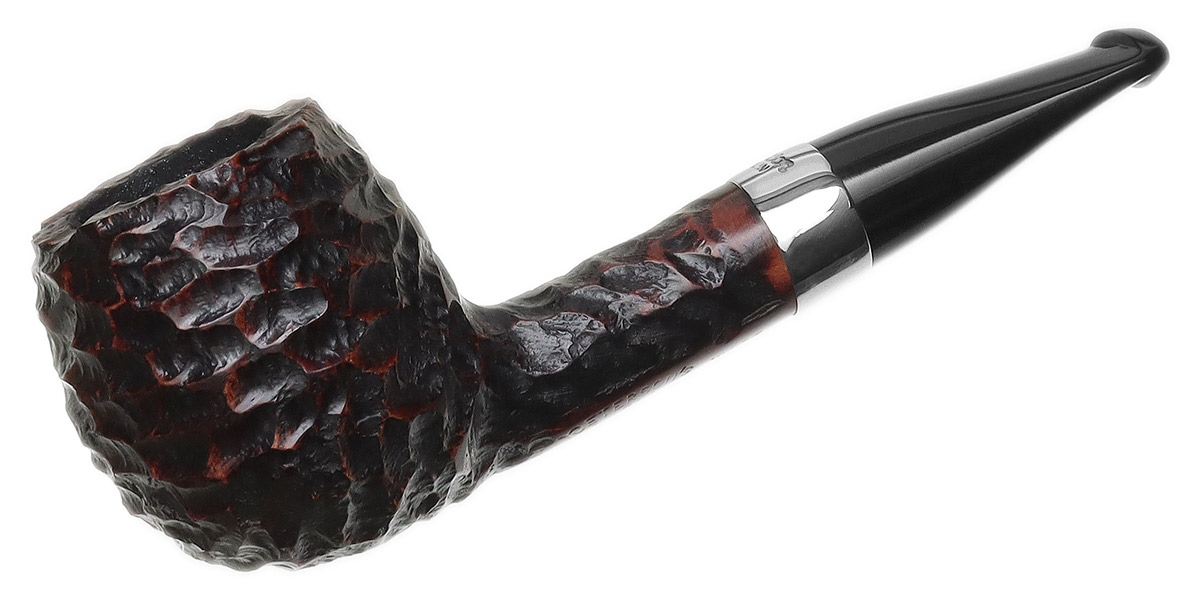 Peterson Junior Rusticated Nickel Mounted Short Apple Fishtail