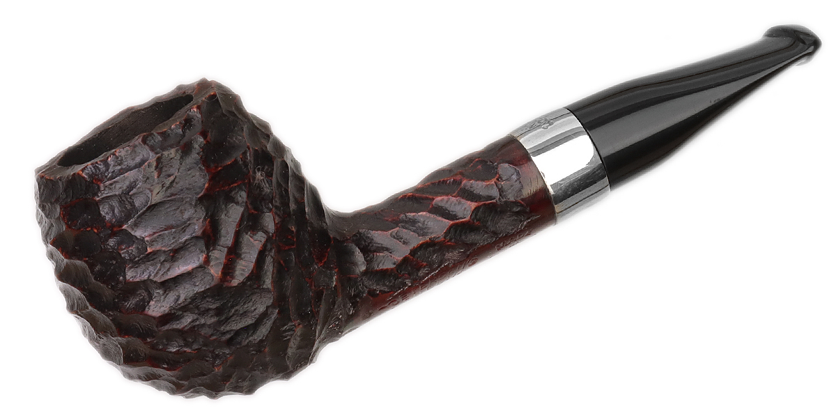 Peterson Junior Rusticated Nickel Mounted Short Apple Fishtail