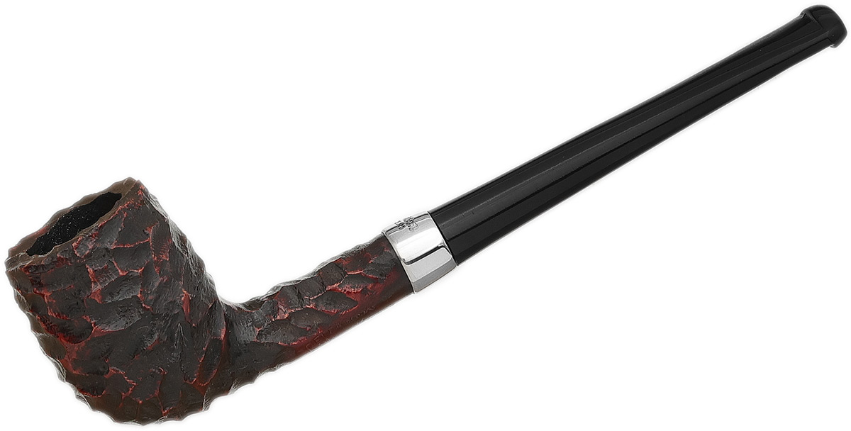 Peterson Junior Rusticated Nickel Mounted Straight Billiard Fishtail