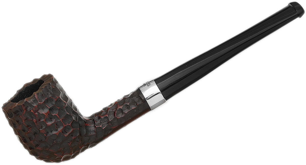 Peterson Junior Rusticated Nickel Mounted Straight Billiard Fishtail