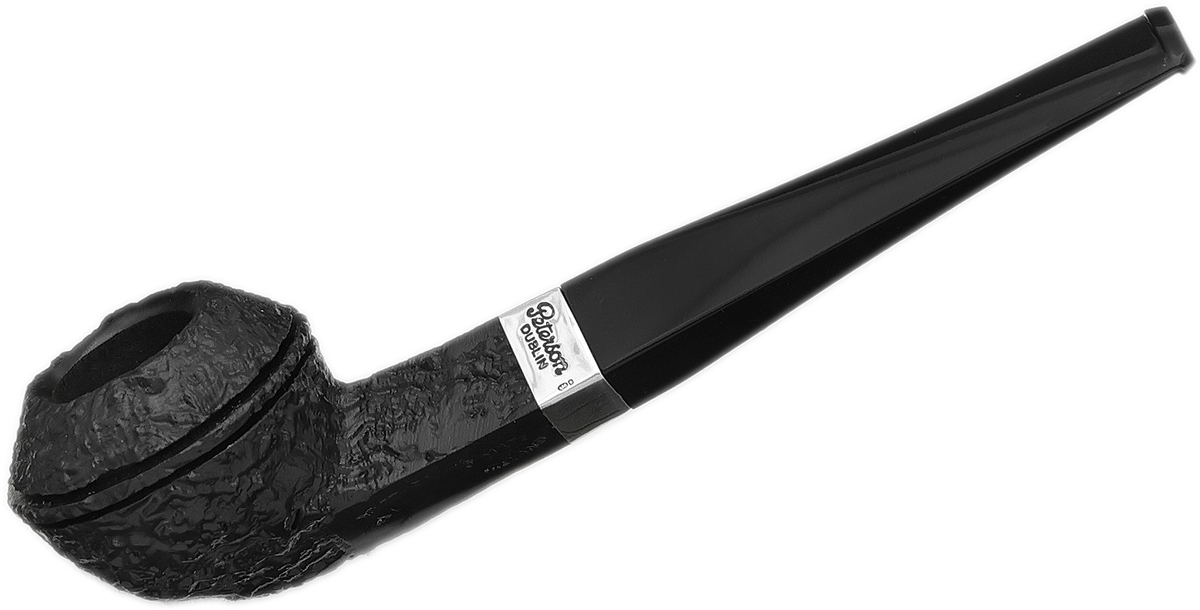 Peterson Junior Sandblasted Silver Mounted Straight Bulldog Fishtail