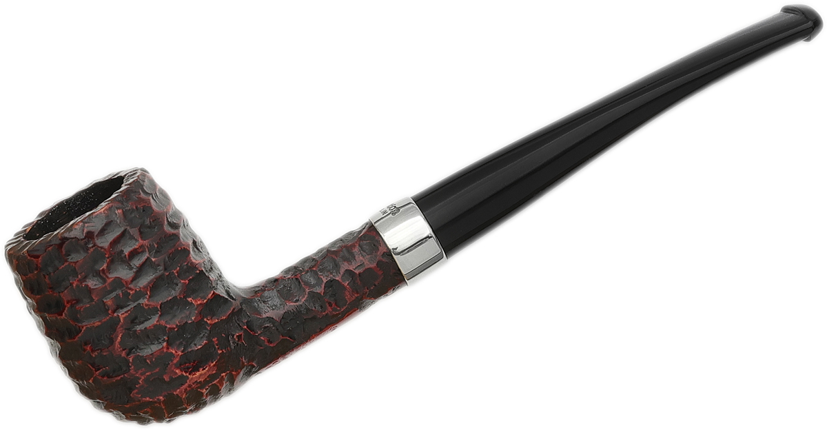 Peterson Junior Rusticated Nickel Mounted Canted Billiard Fishtail