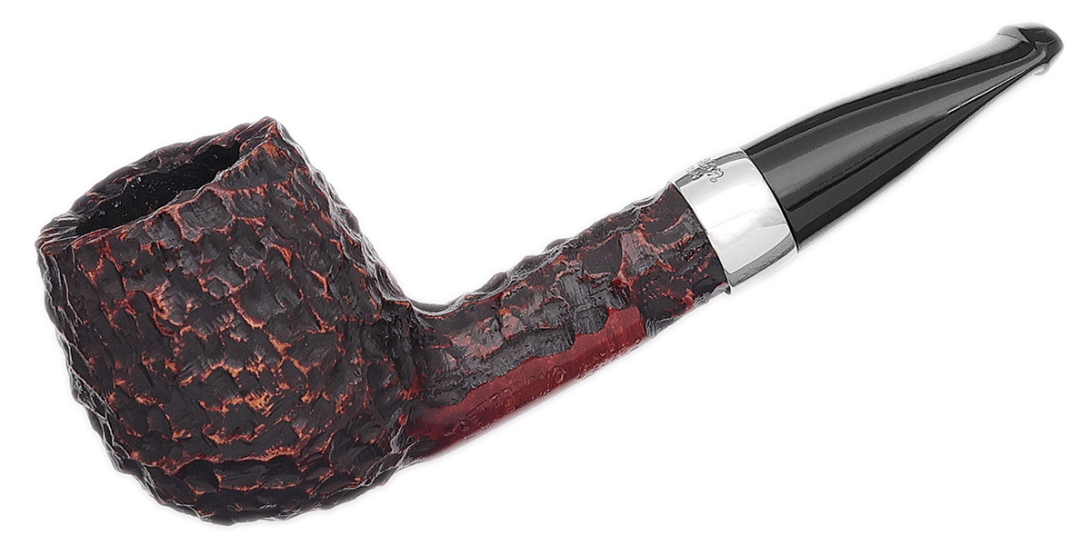 Peterson Junior Rusticated Nickel Mounted Short Apple Fishtail