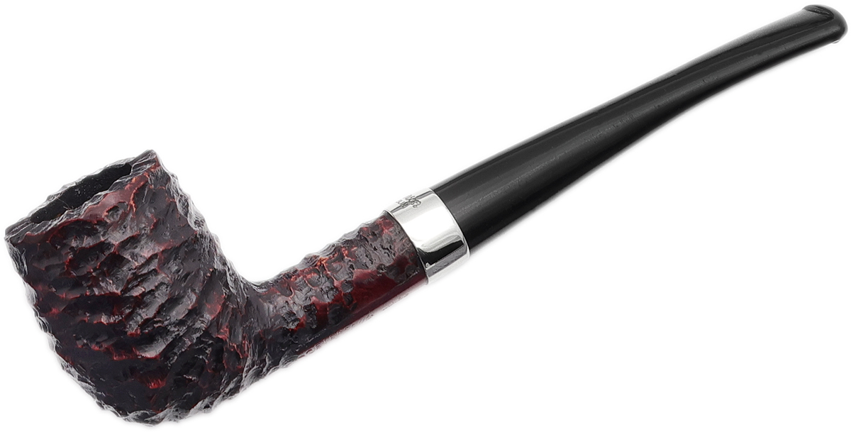 Peterson Junior Rusticated Nickel Mounted Canted Billiard Fishtail