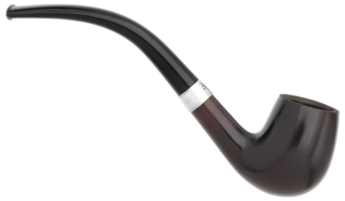 Peterson Junior Heritage Silver Mounted Bent Billiard Fishtail