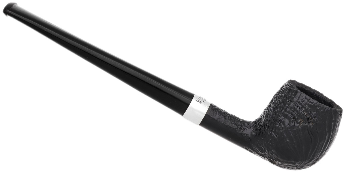 Peterson Junior Sandblasted Silver Mounted Straight Apple Fishtail