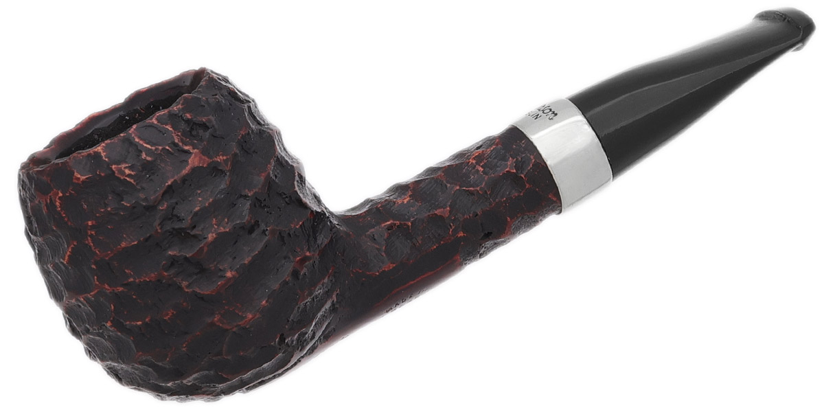 Peterson Junior Rusticated Nickel Mounted Short Apple Fishtail