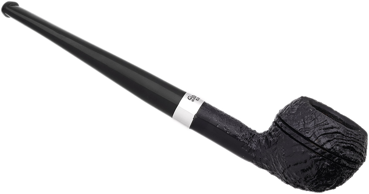 Peterson Junior Sandblasted Silver Mounted Squat Rhodesian Fishtail