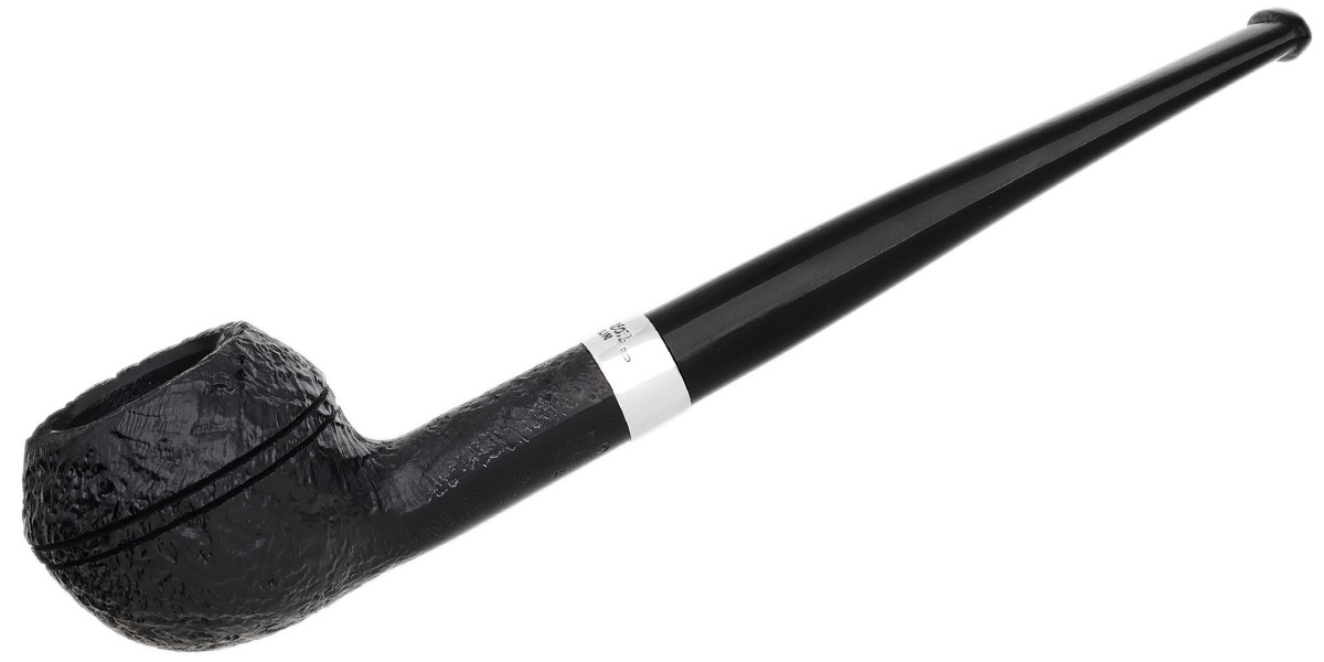 Peterson Junior Sandblasted Silver Mounted Squat Rhodesian Fishtail