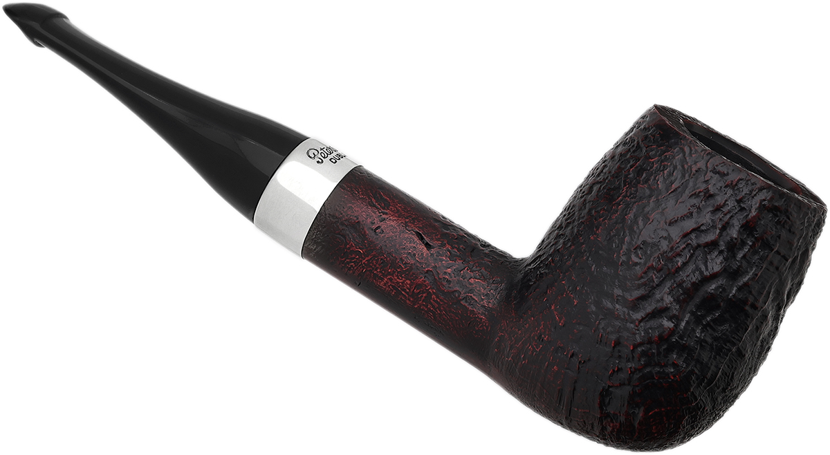 Peterson House Pipe Sandblasted Billiard P-Lip