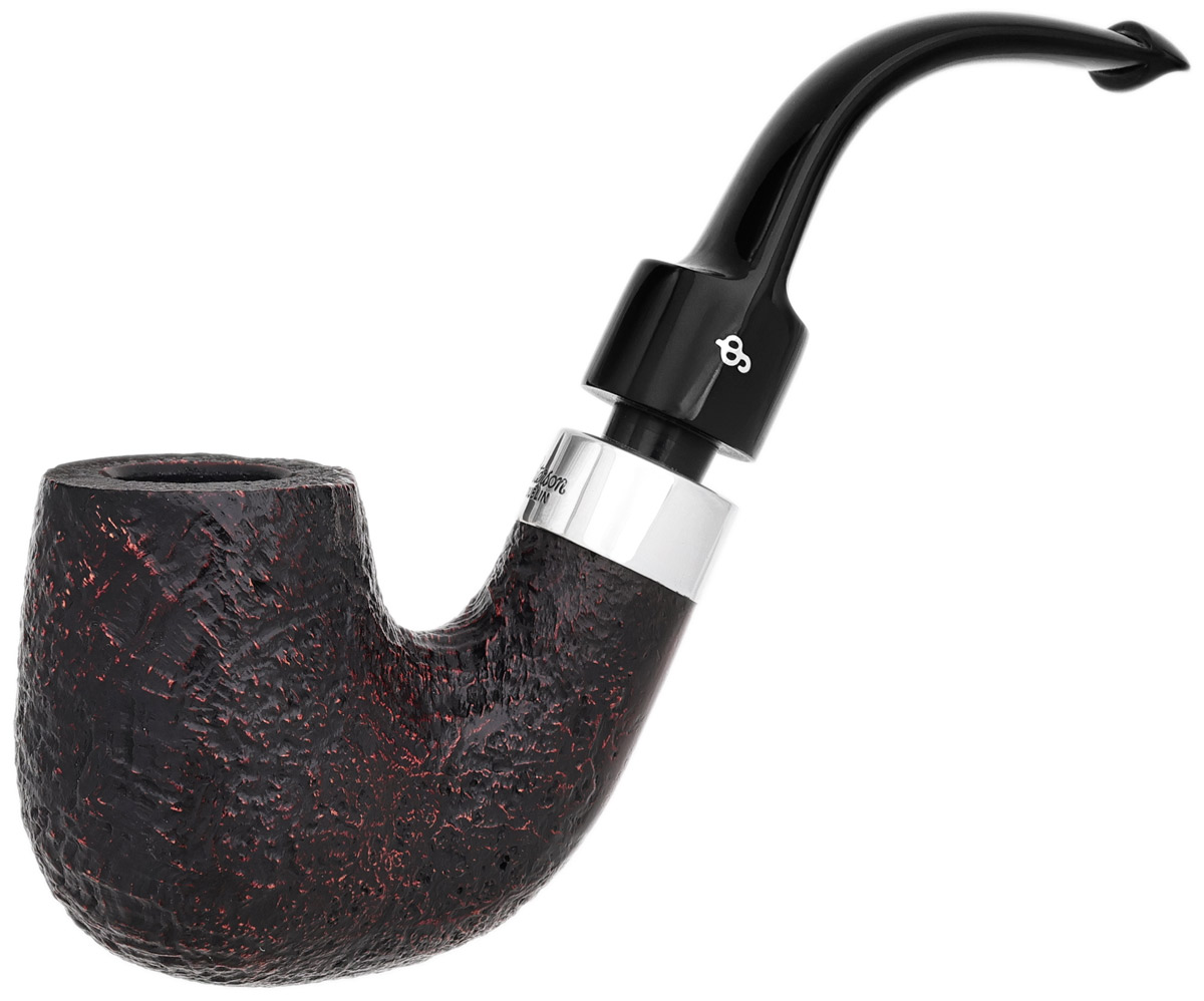 Peterson House Pipe Sandblasted Bent P-Lip
