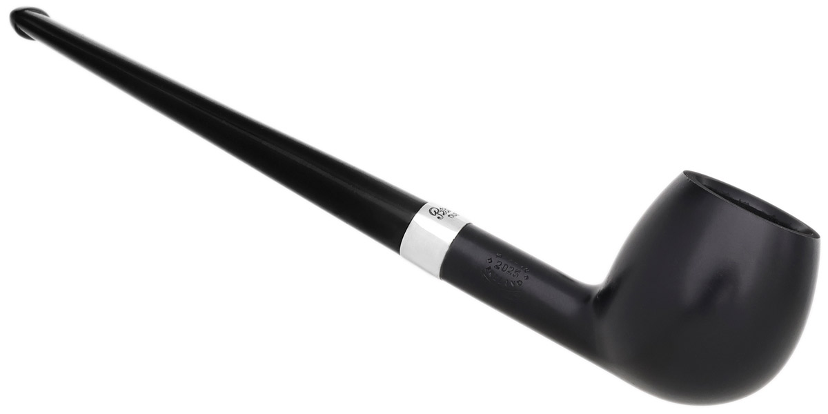 Peterson Junior Ebony Silver Mounted Canted Apple Fishtail