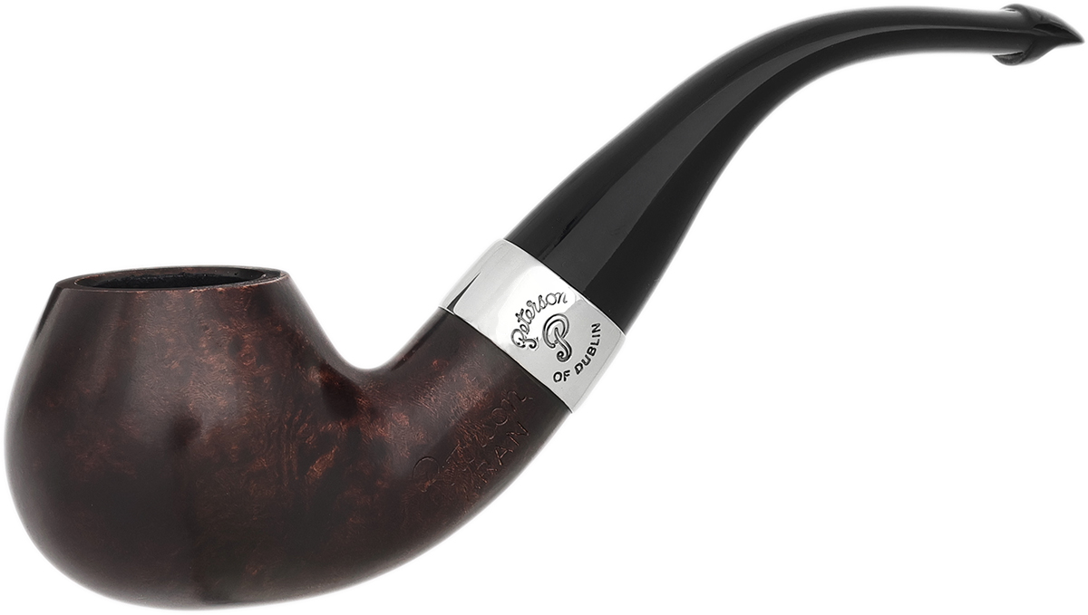 彼得森 Aran 光面 Nickel Mounted (03) P-Lip 弯式苹果斗